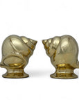 Vintage Brass Shell Bookends-A Pair