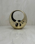 Vintage Brass Swan Basket