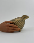 Vintage Brass Shell Vessel (Planter/Catchall)