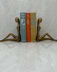 Vintage Brass Lady Bookends- A Pair By Dolbi Cashier