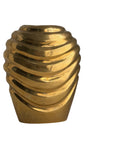 Vintage Brass Swirl Vase