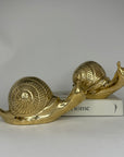 Vintage Brass Snails-A Pair