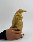 Tall Vintage Brass Penguin