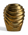 Vintage Brass Swirl Vase