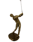 Vintage Brass Golfer in Swing Pose – Andrea by Sadek Collection