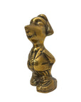 Vintage Brass Dog Figurine – Dapper Canine Gentleman Sculpture