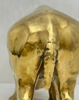 Vintage Brass Rhino