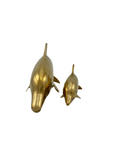 Vintage Brass Dolphins-A Pair