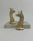 Vintage Brass Giraffe Pair – 7.25” Tall – Elegant Safari Sculptures