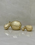 Golden Snooze – Vintage Brass Hippo Pair