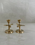 Vintage Brass Bird Candlestick Holders-A Pair