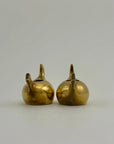 Pair of Small Vintage Brass Hen Candlestick Holders – Whimsical Farmhouse/Eclectic/Folk Art