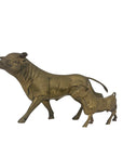 Vintage Brass Bull Figurines – Pair of Mid-Century Modern Bulls