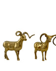Vintage Brass Rams-A Pair