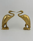 Vintage Brass Heron Birds-A Pair