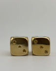 Vintage Brass Dice-A Pair