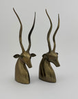 Vintage Brass Antelopes- A Pair