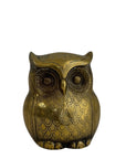 Vintage Brass Owl Coin/Wish Bank