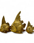 Vintage Brass Fish-A Set of Three