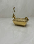 Vintage Brass Antelope Trinket Box