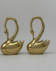 Vintage MCM Brass Swans- A Pair