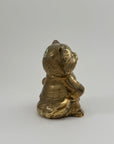 Vintage Brass Cat Coin Bank – Mid-Century Whimsical Feline Sculpture, Hollywood Regency Decor