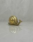 Small Vintage Brass Snail-5 inches Long