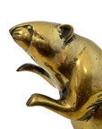 Vintage Brass Beaver Sculpture-10.5 Inches Long