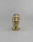 Rare Vintage Dolbi Cashier Brass Woman Head Sculpture – Flowing Hair Bust, 10 lbs
