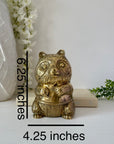 Vintage Brass Panda Bank