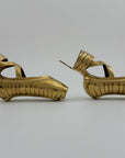 Pretty Brass Ballerina Slippers -A Pair