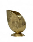 Vintage Brass Shell Vase