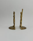 Vintage Brass Baseball Bookends-A Pair by Enesco