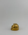 Sweet Vintage Brass Sleeping Cat