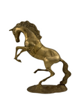 Large Vintage Brass Horse Sculpture