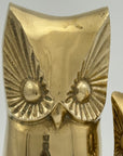 Vintage Brass Owl and Owlet-Pair