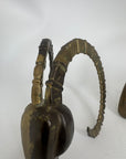Vintage 1981 Dolbi Cashier Ram Horn Sculptures