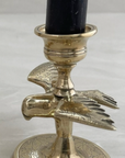 Vintage Brass Bird Candlestick Holders-A Pair