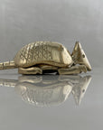 Vintage Brass Armadillo Trinket Box