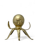 Vintage Brass Octopus Bank-Large