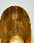Vintage Brass Shell Vase