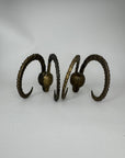 Vintage 1981 Dolbi Cashier Ram Horn Sculptures