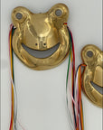 Vintage Brass Frog Masks-A Pair