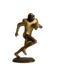 Vintage Brass Running American Football Player