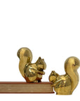 Vintage Brass Small MCM Squirrels-A Pair
