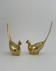 Vintage Brass Pheasant Pair – Elegant Mid-Century Figurines