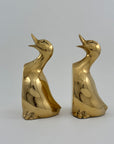 Vintage Brass Duck Bookends-A Pair