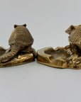 Vintage Brass Armadillo Ashtray