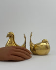 Vintage Brass Birds-A Pair