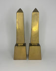 Vintage Brass Obelisks- A Pair
